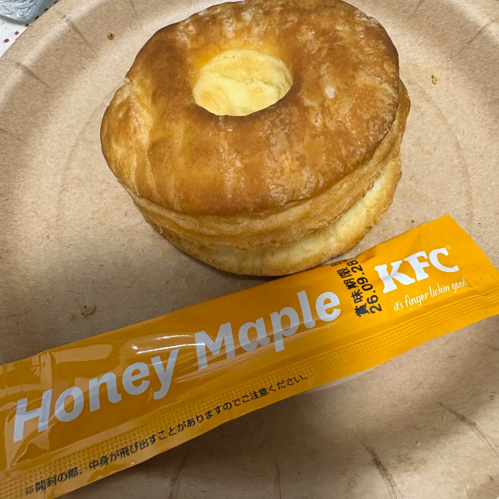 ビスケットとメープルシロップ